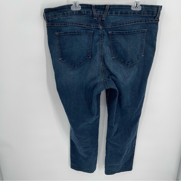 NYDJ Not Your Daughters Straight Jeans Lift Tuck Womens Plus Size 20W Dark Wash - Picture 6 of 9